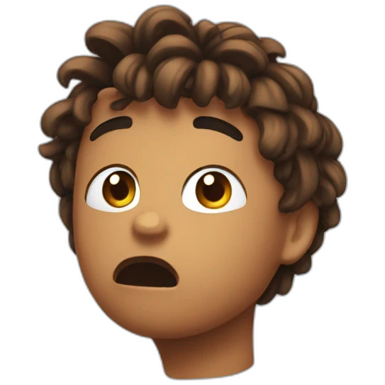 lil tecca head scared emoji