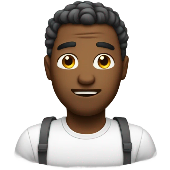 guy with hands crossed and sassy emoji