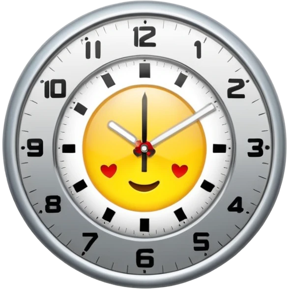 un reloj de luz emoji