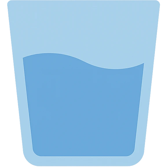 glass with water emoji