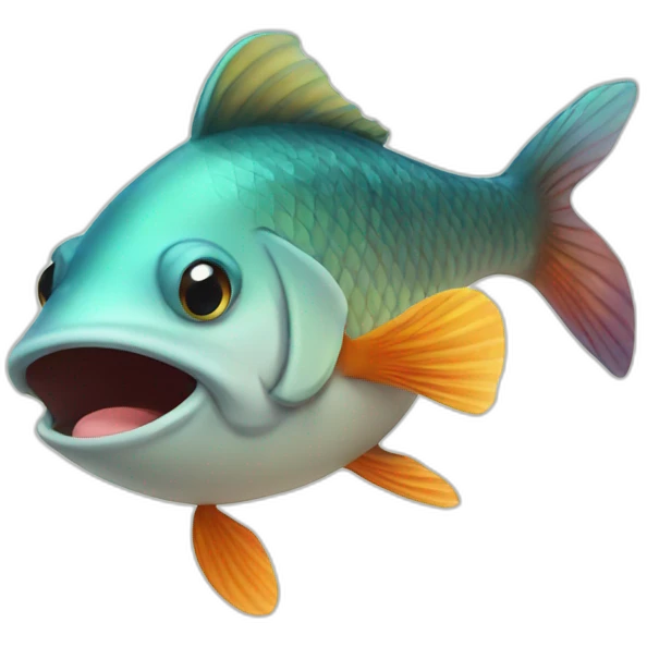 Fish withMoustache emoji