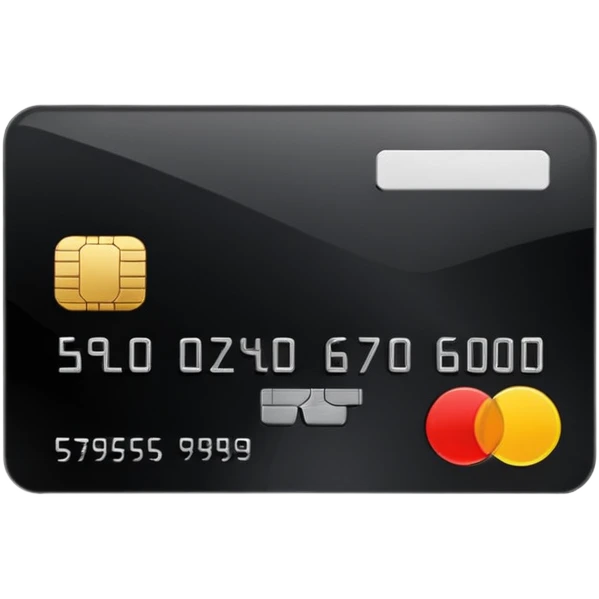 black credit card emoji