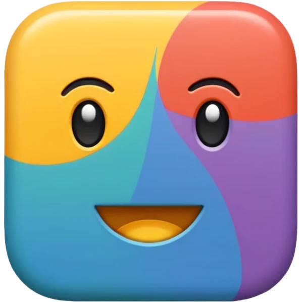 Una pared a color emoji