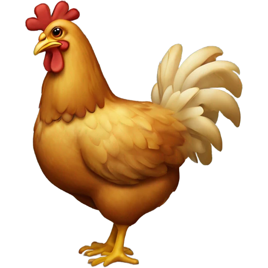 Christmas chicken emoji