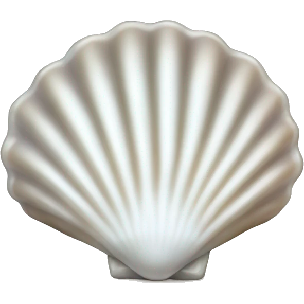 White pearl shell emoji