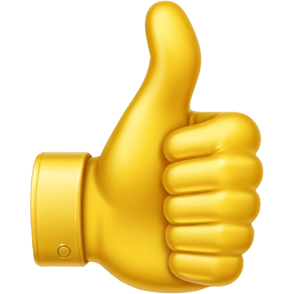 thumbs up emoji, positive and bold emoji