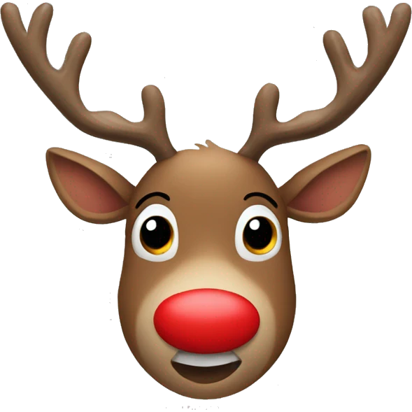 Red Nosed Reindeer emoji