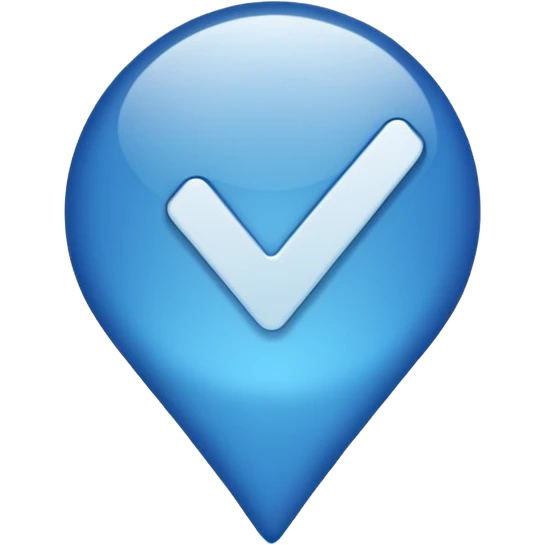 Blue tick emoji