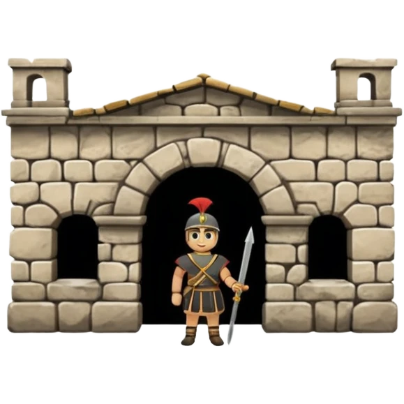 soldier barracks, roman emoji