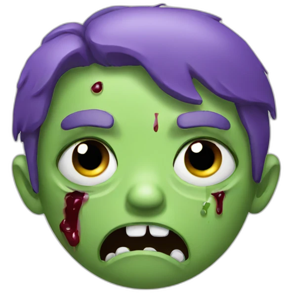 crying zombie emoji