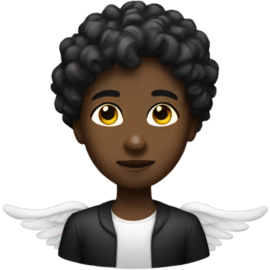 Black Angel  emoji