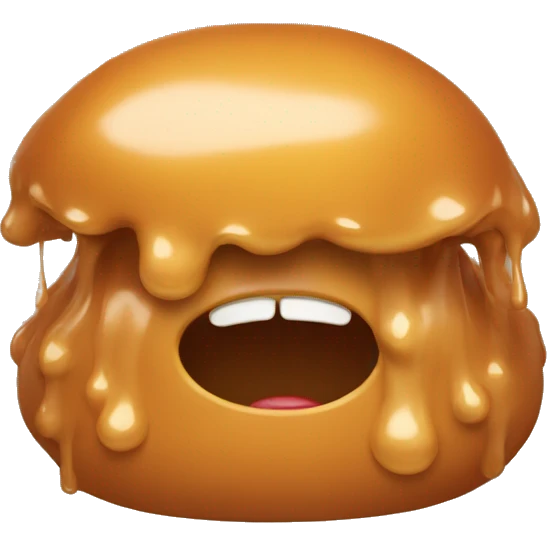 caramel blob emoji