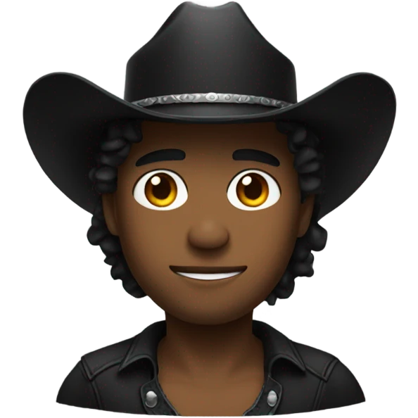 Me wearing black cowboy hat emoji