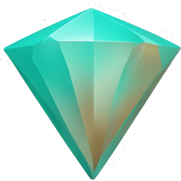 “Minimal emoji of Pix logo: turquoise diamond, smooth curves, clean modern look.💠 emoji