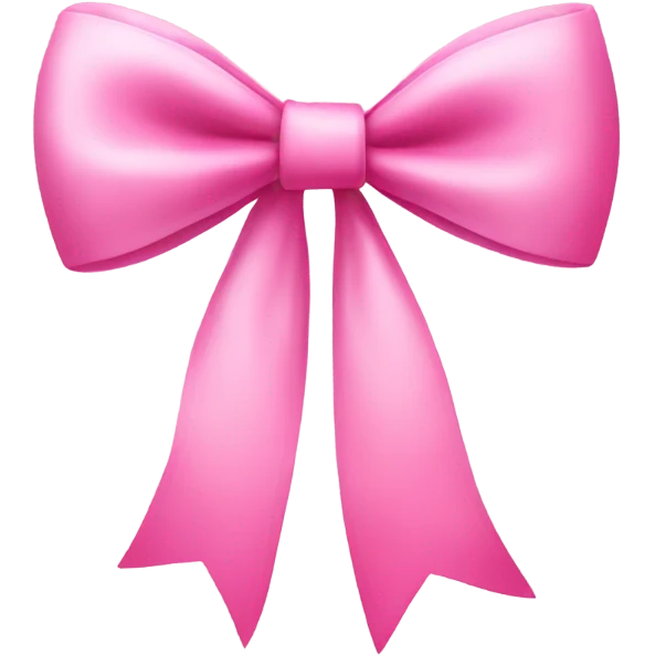 Coquette pink bow  emoji