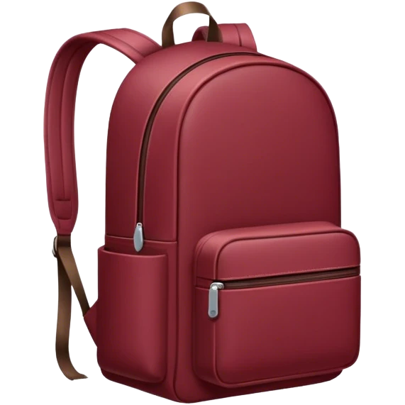 burgundy backpack emoji