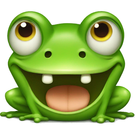 Angry frog emoji