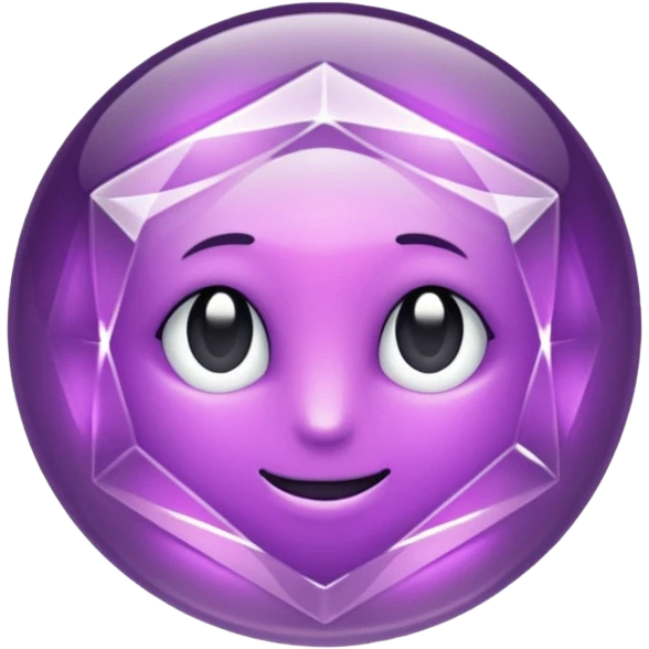 Cristal púrpura emoji