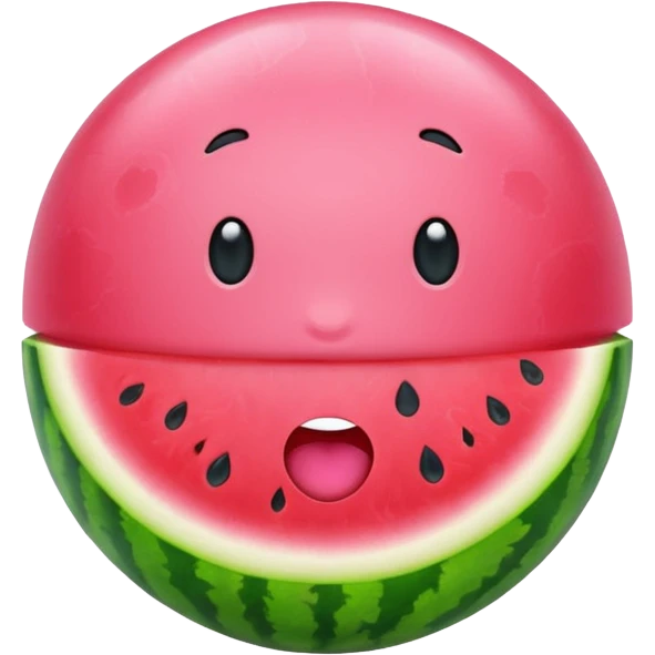 watermelon bubble gum emoji