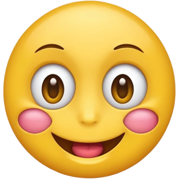 Un emoji heureux qui fait peur emoji