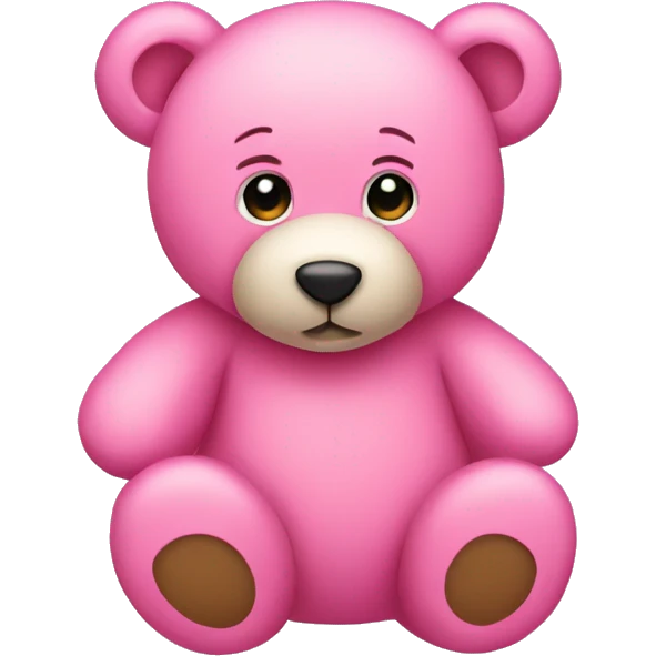 Pink teddy bear emoji  emoji