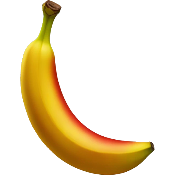 a yellowish red banana  emoji