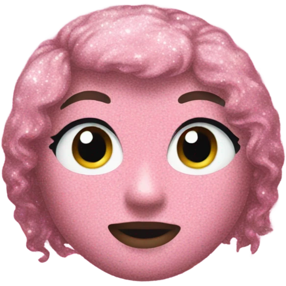pink glitter emoji