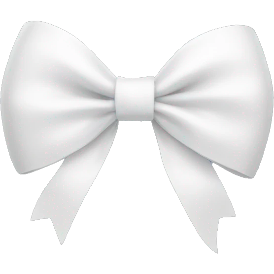 White bow emoji