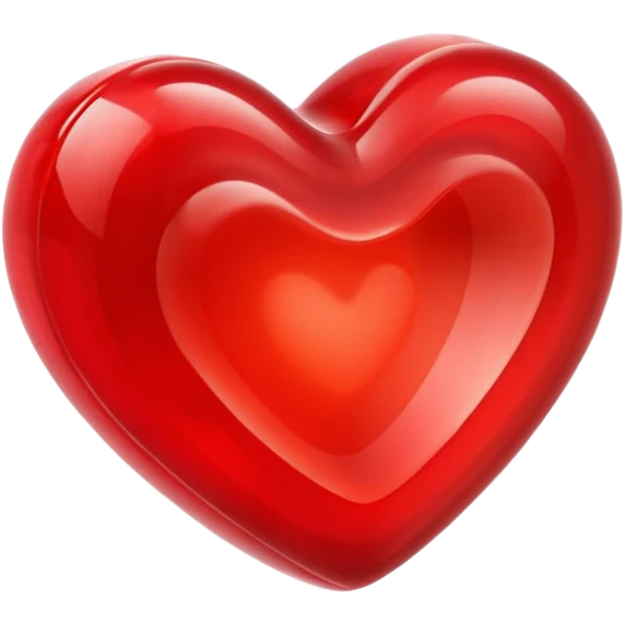 3d jelly shape heart emoji