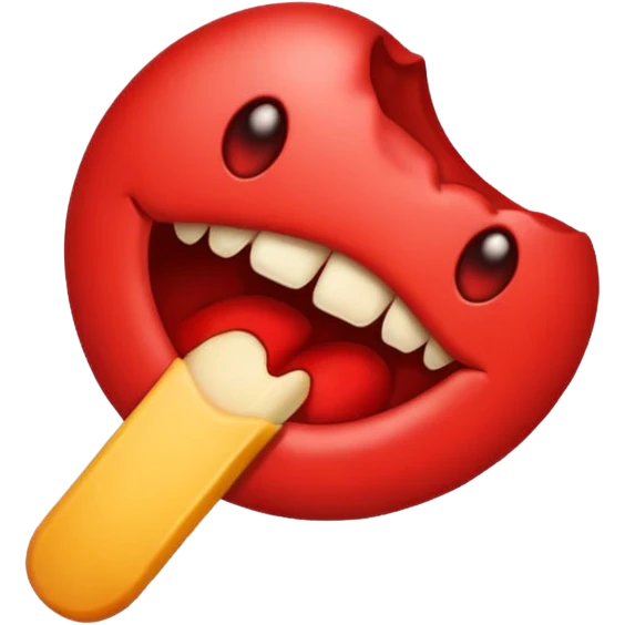 Should say just the words ( bite me ) emoji