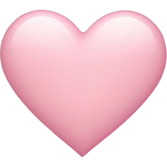 Light pink heart emoji