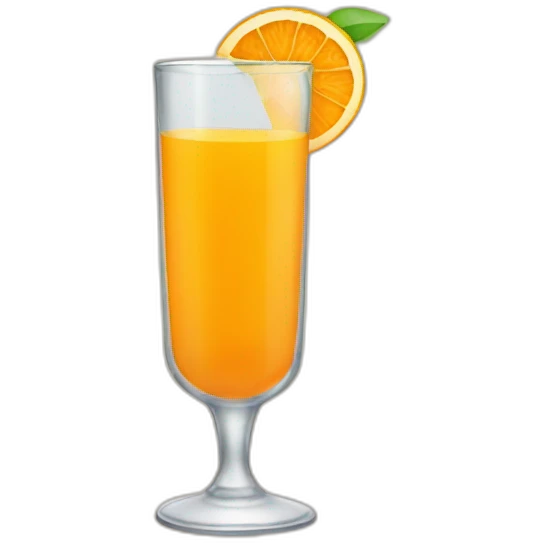 Orange juice glass emoji