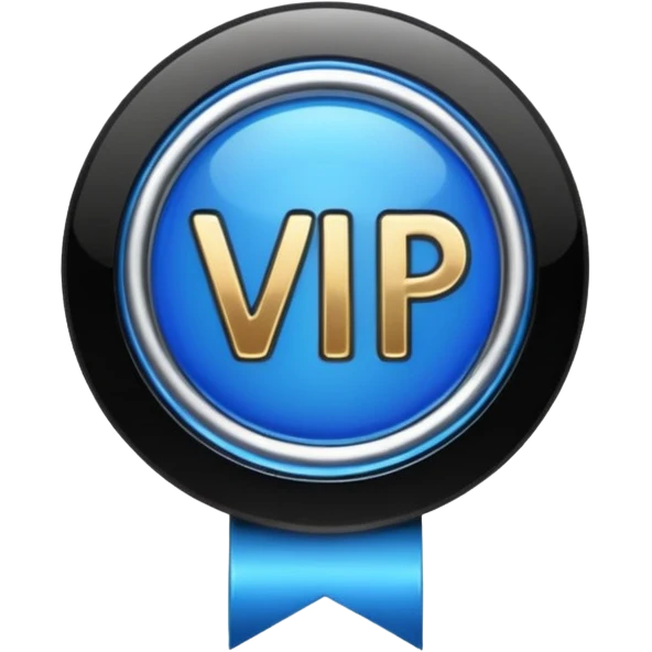 verified vip blue black badge emoji