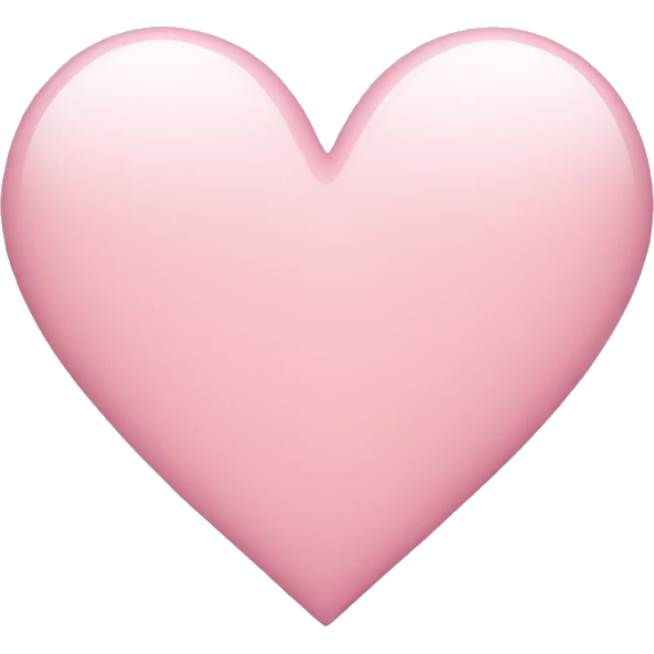 Light pink heart emoji