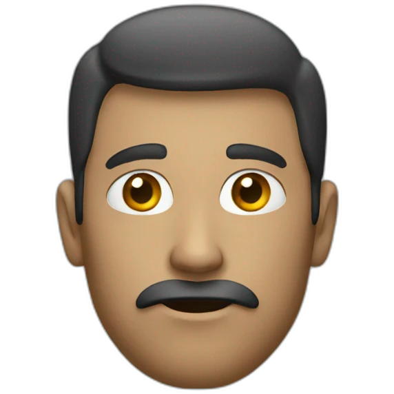 a man thinking  emoji