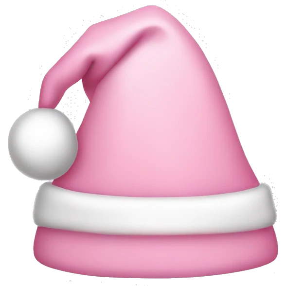 Light pink Santa hat emoji