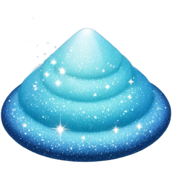  fine, tiny glitter dust, sparkling brightly like magical dust. Small particles, glossy, smooth, soft shadows, white background.

 emoji