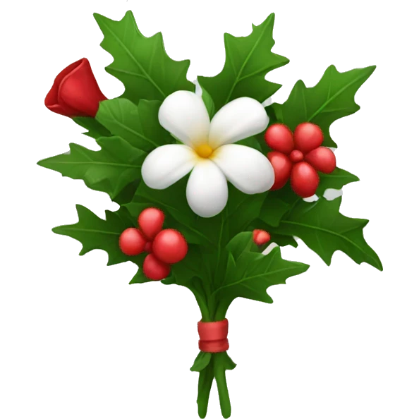 christmas flowers  emoji