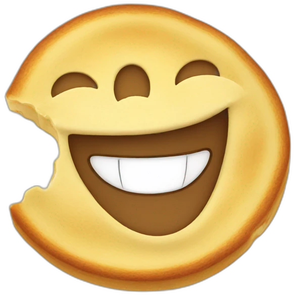 laughing pancake emoji