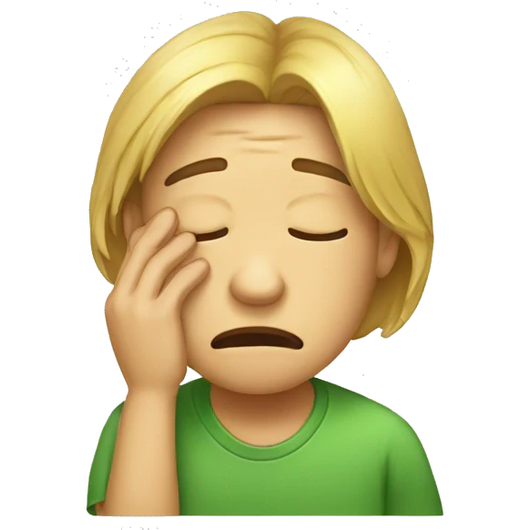 crying facepalm emoji