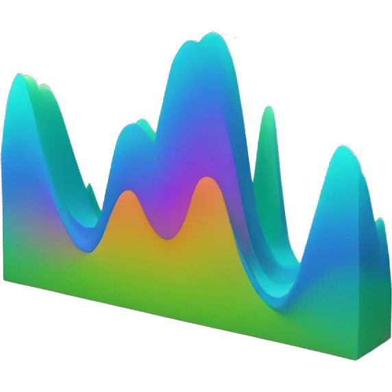 3D calculus graph emoji
