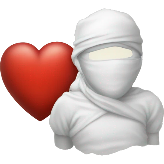 Red heart +bandaj emoji
