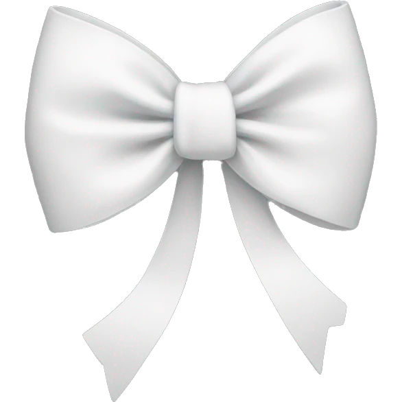white bow emoji