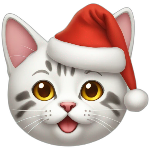 Christmas cat emoji