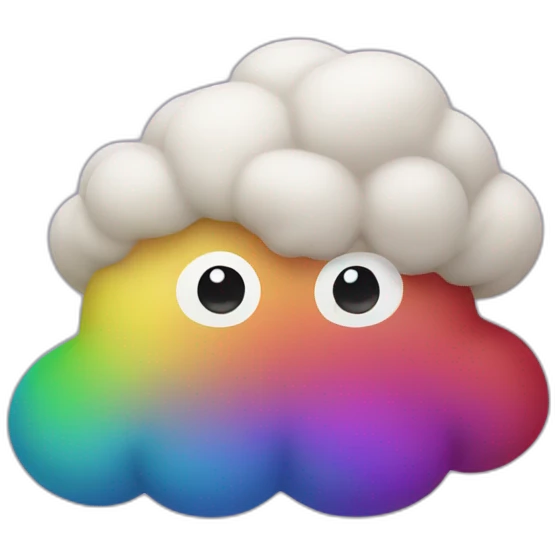 rainbow poo emoji