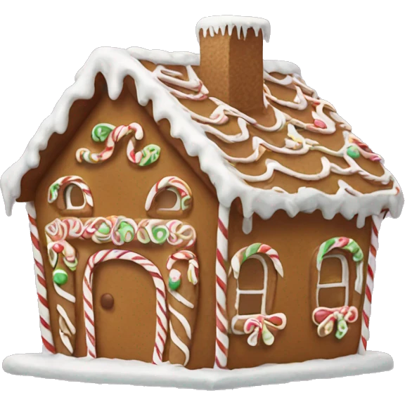 gingerbread house emoji