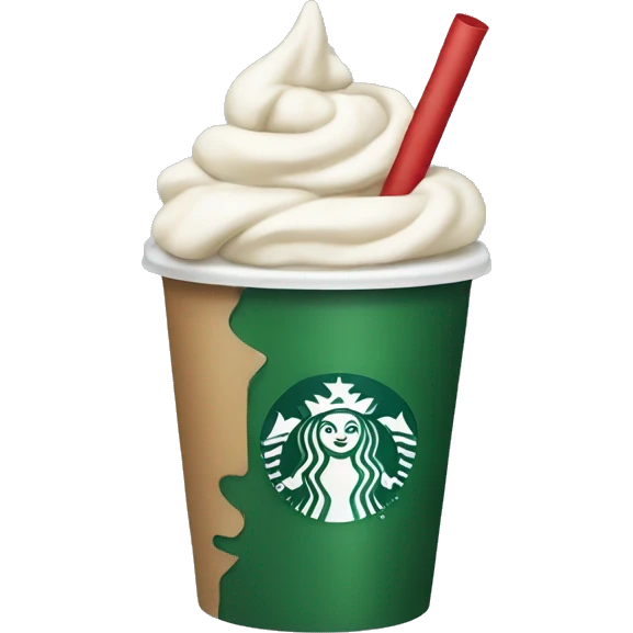 Christmas Starbucks drink emoji