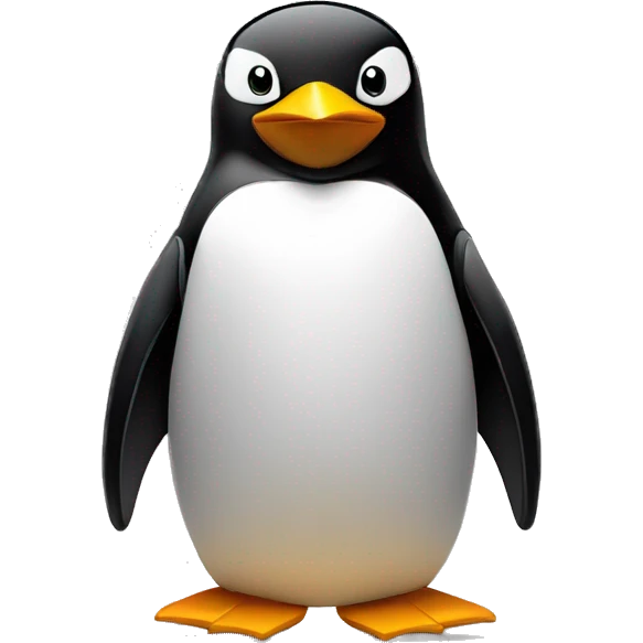 Linux tux penguin angry emoji