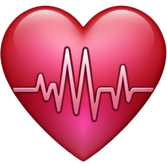 Precise and minimalist logo for MedSignal, red heartbeat pulse transforming into the letters ‘AI’, glowing edges with a metallic sheen, sleek design with clean white space, focusing on advanced healthcare technology and AI emoji