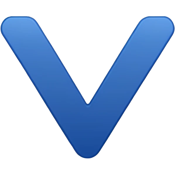 Dark blue checkmark for social media. emoji